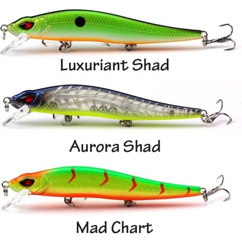Floating jerk lure 3pcs/lot lure set Jerkbait VM02 Minnow Fishing Lure isca Hard Artificial Bait Wobblers peche leurre pesca