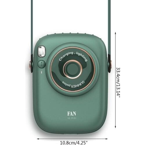 Portable Handsfree Fan Portable Waist Fan Camera-like Mini Weararble Fan 1800mAh USB Rechargeable for Kids Office Travel