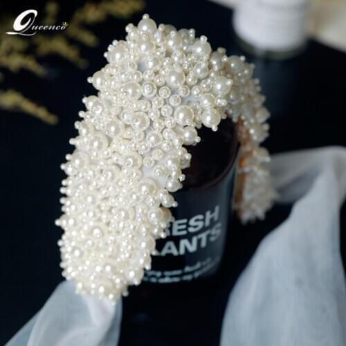 Headbands For Women Vintage Accessories Bandeau Ali Pearl Hair Opaski Hairband Novia Bride Headband Accesorios Para El Cabello