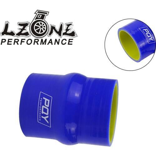 LZONE - 2" 51mm Hump Straight Silicone Hose Intercooler Coupler Tube Pipe With PQY LOGO BLUE & YELLOW JR-HSH0020-QY