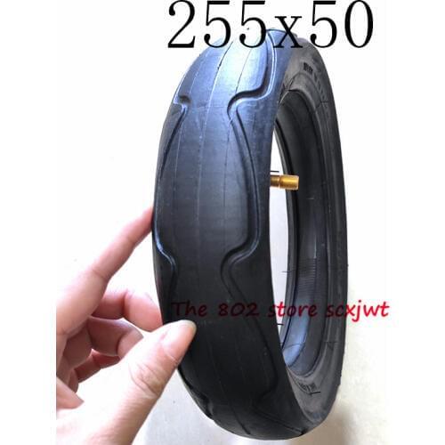 Size 10 Inch 255x50 Inner and Outer Tyre Electric Scooter Tricycle, Child Bicycle Tire 255*50 Inner Tube Outer Tyre