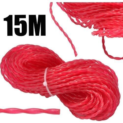 15mx3mm Thread Nylon Strimmer Line Grass Brushcutter Cord Trimmer Replacement Spool Garden Tool Accessories