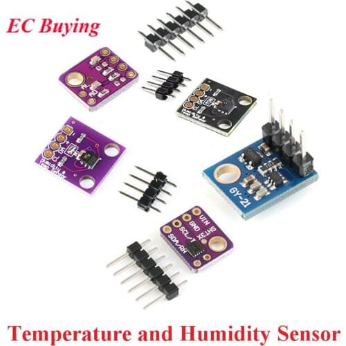 SHT21 SHT30 SHT31 Si7021 Temperature and Humidity Sensor Module IIC I2C HDC1080 GY-213V-HTU21D GY-SHT30-D GY-SHT31-D For Arduino