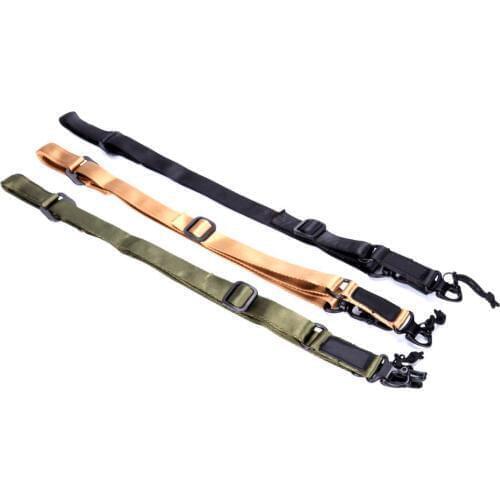 Tactical Nylon Multi-Mission Adjustable MS2 Rifle Sling Gun Strap Belt Mount Set BK/TAN/OD