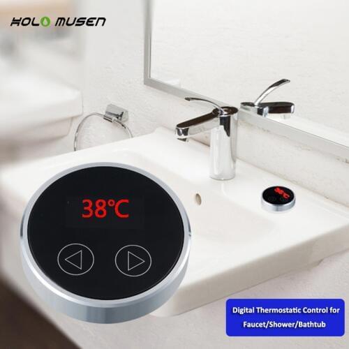Temperature Thermostat Control Panel Thermostatic Valve Water Mixer LCD Touch Screen Thermostat Digital Shower Display