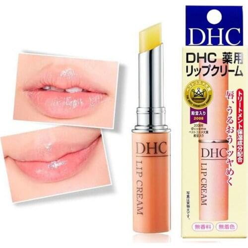 Japan DHC lip Cream Medicated Moisture Lip Care Creme1.5g Olive Aloe Vera Natural lip balm Lipstick Moisturizer