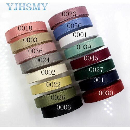 YJHSMY D-18130-190,10 mm 5 yards Solid color bilateral wave ribbons,Wedding decorative ribbons,gift wrap,DIY handmade materials