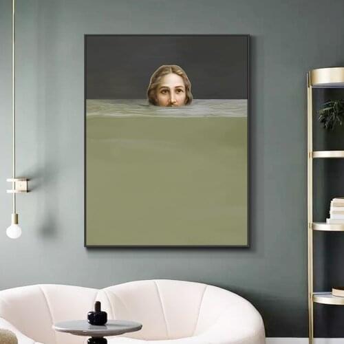 Famous Paintings Spoof Creative Portrait Pictures, Wall Decoration Paintings Canvas Art Prints and Posters for Living Room Decor