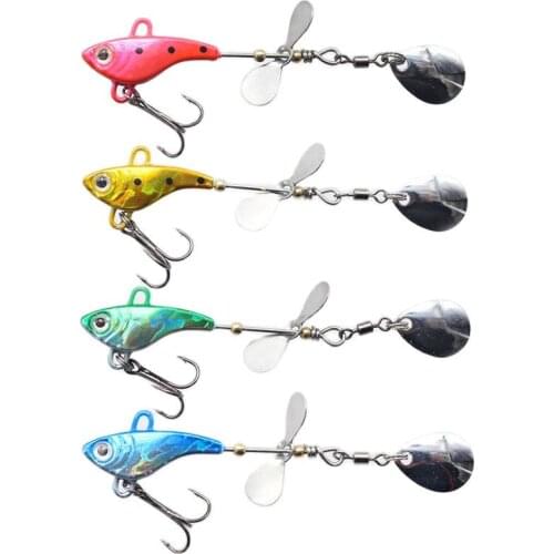 1pcs Peche Propeller Tractor Hard Jig Fishing Lure 85mm/12g VIB Wobblers Fishing Spinner Meps Carp Fish Tackle Pesca