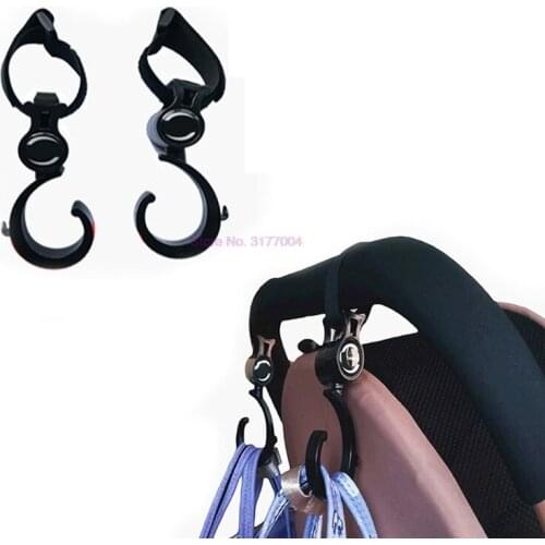 100pcs, Baby Stroller Accessories Hook Multifunction Baby Stroller Black High Quality Plastic Hook