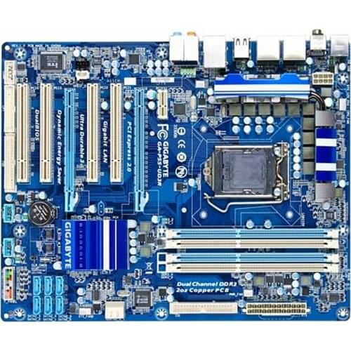 For Gigabyte GA-P55-UD3R Original Used Desktop Motherboard P55-UD3R P55 LGA 1156 i5 i7 DDR3 16G SATA2 ATX
