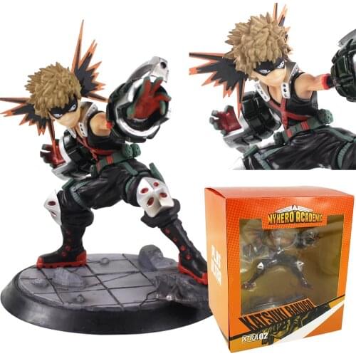 15cm My Hero Academia Plus Ultra Katsuki Bakugou Battle Figurine PVC Collectible Model Figure Toys
