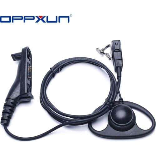 2021 D Earhook PTT Earpiece Headset Mic for Motorola XPR6500 XPR6300 Xir P8268 DP3400 DP3600 DGP6150 APX7000 Walkie Talkie Radio
