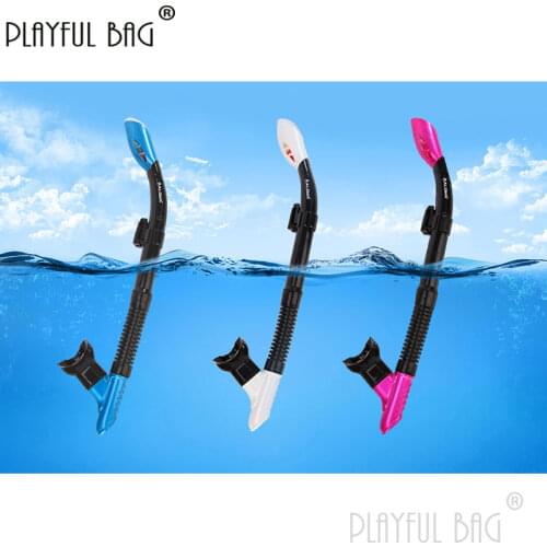 Playful bag Replaceable silicone mouthpiece for adults Swimming practice Full dry waterproof snorkel for snorkeling E110
