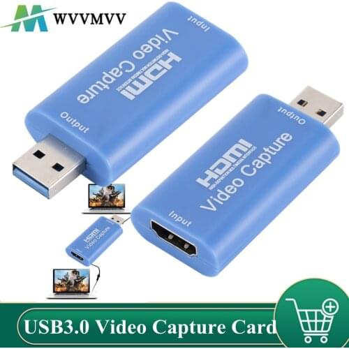 4K Video Capture Card USB 3.0 HDMI Video Grabber Box for PS4 Game DVD Camcorder Camera Record placa de video Live Streaming