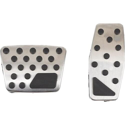 Footrest Accelerator Gas Brake Pedal Pads Cover Kit for Jeep Compass 2017-2021 Renegade 2015-2020 Fiat 500X 2016-2020