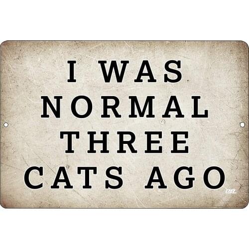 Cat Kitten Owner Retro Metal Tin Sign Plaque Poster Wall Decor Art Shabby Chic Gift