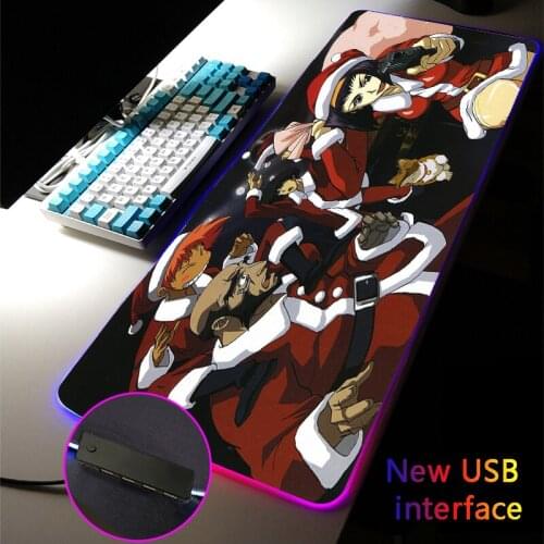 Multi-interface COWBOY BEBOP 400*800MM Large RGB Gaming Mouse Pad Typec Interface Docking Gamer Mousepad Dock USB HUB Desk Mat