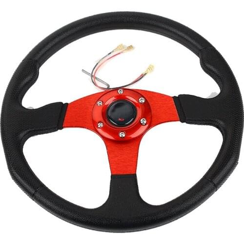 MO Car Sport Steering Wheel racing Type High Quality Universal 14 inches 340MM Aluminum+PU