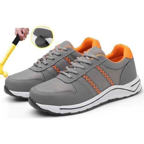 Safety Shoe Men Steel Baotou Head Anti-smash Anti-piercing 2019 Summer Light Breathable Wear-resistant Anti-skid Working Shoes