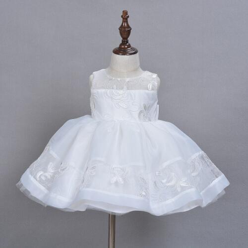 2016 New Baby Girl Dress High Quality Baby Girls Elegant Communion Dresses With Hat Elegant Baptism Dresses for 1 year girl baby