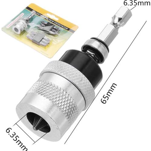 Adjustable Screw Depth Limiter Holder 6.35mm Batch Header Interface with 12pcs PH2 Screwdriver Bits For Woodworking