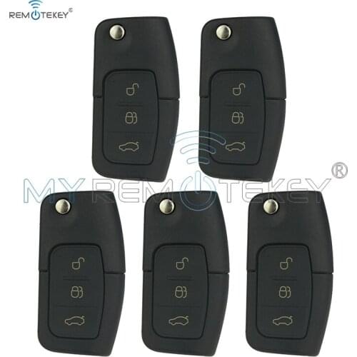 Remtekey 5pcs 3 button ID63 Chip 433 Mhz For Ford B-Max Fiesta Focus Galaxy Kuga S-Max 2008 2009 2010 2011 3M5T 15K601 AB