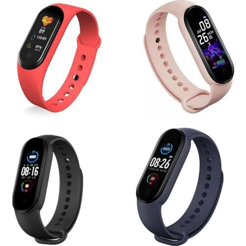 M5 Bluetooth Smart Band Men Women Sport Heart Rate Blood Pressure Monitor Smarthwatch Fitness Bracelet Sport Accessories