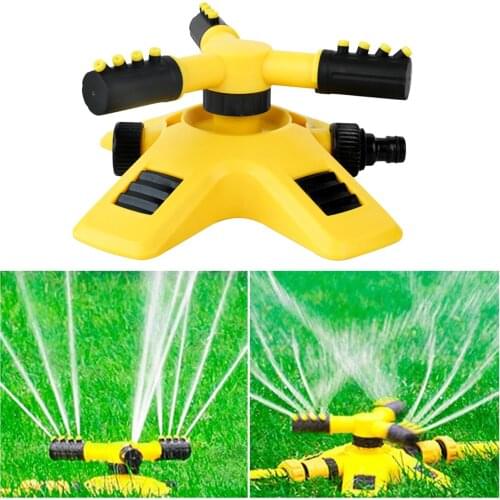 Lawn Sprinkler Premium 3 Arms Garden Greenhouse Irrigation System Sprayer
