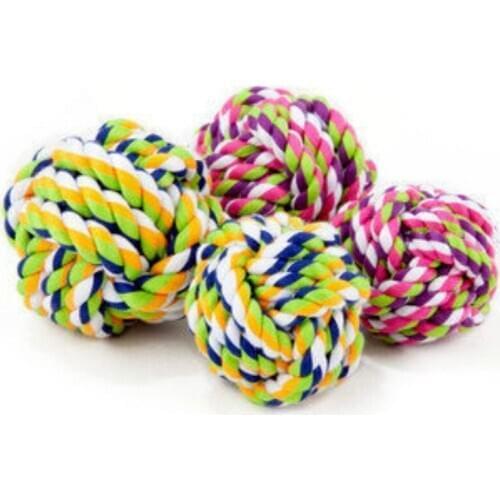 Parrot Supplies Bite Educational Classes Feet Scratch Cotton Rope Ball Toys Cage Accessories 5pcs/lot