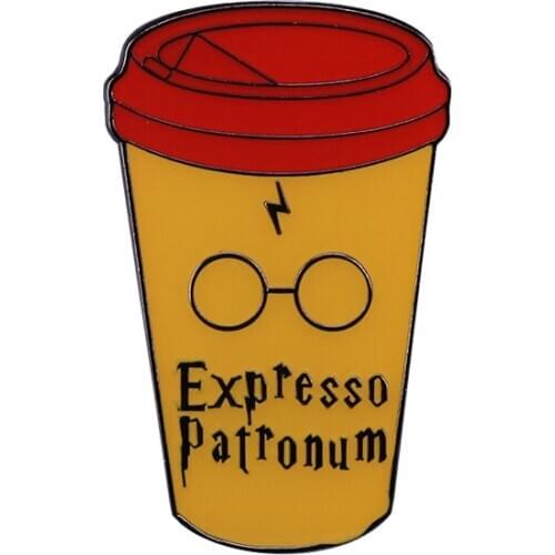 You'll have enough nerve when you wear the best Espresso Patronum pin
