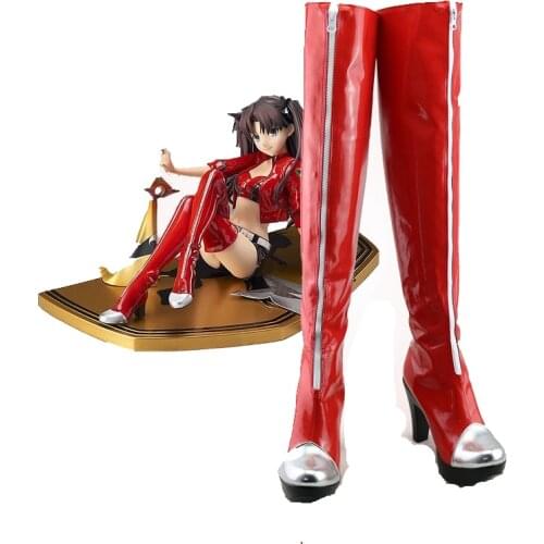 Unisex Anime Cosplay Fate/stay night Fate FGO Tohsaka Rin Cosplay Costumes Boots Custom Made