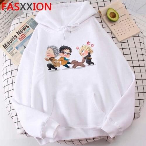 Yuri on Ice hoodies men printed y2k aesthetic male hoddies printed grunge