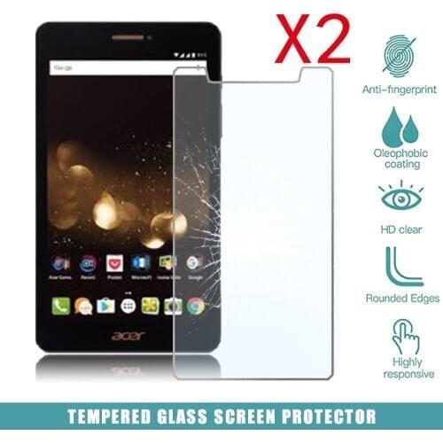 2Pcs Tablet Tempered Glass Screen Protector Cover for Acer Iconia Talk S A1-734 Tablet Computer Tempered Film Explosion-Proof