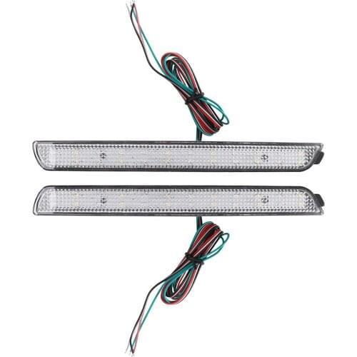 2Pcs Car Lens Rear Bumper Reflector LED Tail Brake Stop Light for Mazda 3 2004-2009 Mazdaspeed3 2007-2009