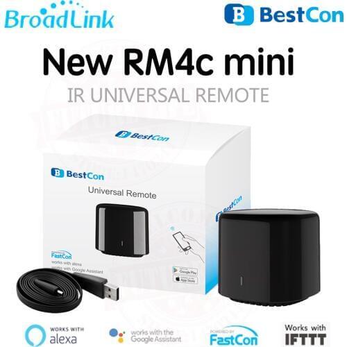 2019 RM4C Mini Broadlink Bestcon Intelligent Remote Controller WiFi IR Work With Alexa Google Home Mini Smart Home Automation