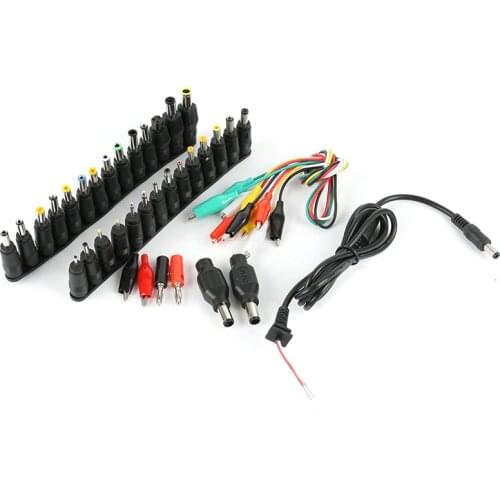 39pcs/set DC Power Supply Universal Laptop Notebook AC DC Jack Charger Connector Plug AC DC Power Adapter