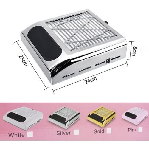 80W Nail Dust Collector Fan Vacuum Cleaner Machine Cleaner Vacuum Cleaner Strong Vacuum Nail Equipment Salon Tools