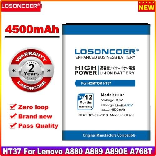 LOSONCOER 4500mAh HT37 Battery For HOMTOM HT37 Pro HT37Pro HT37 Mobile Phone Batteries+Quick Arrive