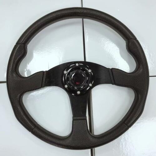 Auto Accessories 14 Inch 6 Bolt Aluminum Racing Steering Wheel PU Sports Drifting Wheel Black/Blue/Red/Yellow/Silver