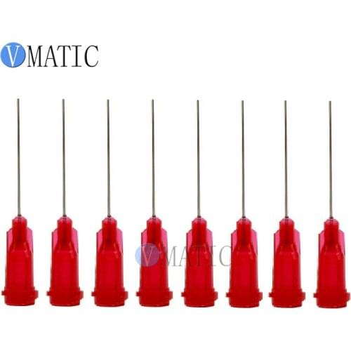 Free Shipping 1'' Inch Tubing Length 25G Stainless Steel Tip Dispensing Needles Syringe Needle Tips Dispenser Needle Tip