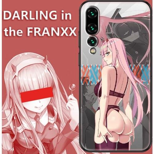 DARLING in the FRANXX Zero Two Phone Case For Huawei P Mate P10 P20 P30 P40 10 20 Smart Z Pro Lite black luxury funda pretty