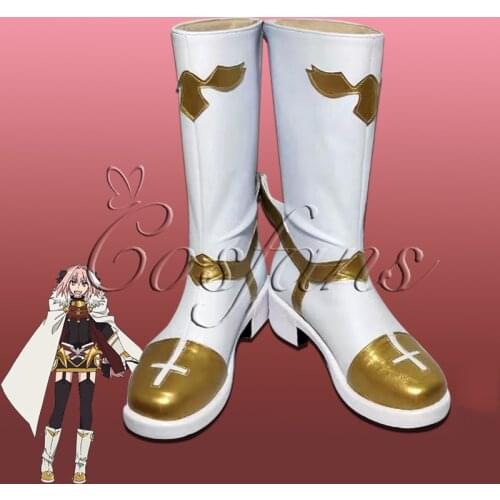 FGO Fate Grand Order Saber Sword Order Astolfo Asutorufo Cosplay Boots Shoes Games Customize Cosplay High Heels Shoes Free Ship