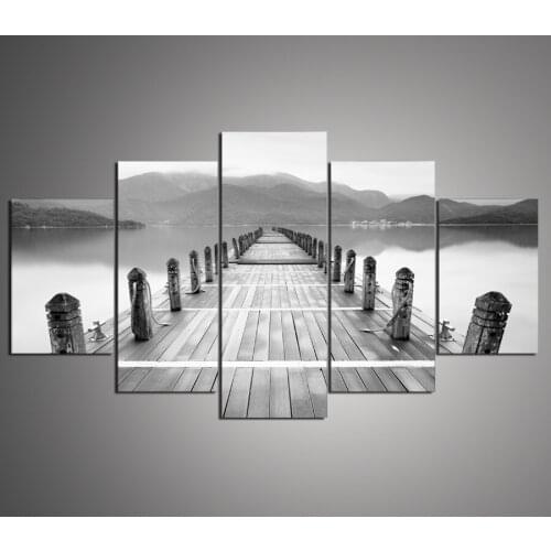 Canvas painting Bridge painting of wall art, modern home decor for living room, bedroom prints and posters