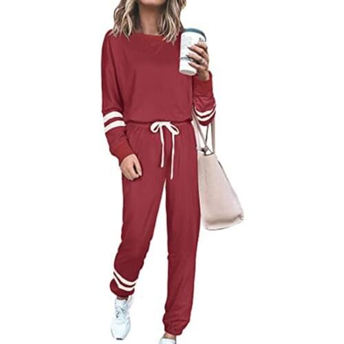 Two Piece Set Women Summer Long Sleeve Solid Color Womens Sports Suit Spring Outfits Casual Tracksuit Clothes Vendors for Women