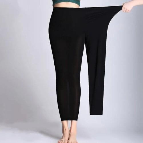 Leggings Women Workout Plus size Leggings Female High Elastic Casual Solid Color Autumn Modal Girl Summer Trousers Lady Pants