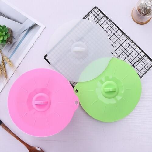 Multi-Function Silicone Boil Over Spill lid Preservation lid Pan Cover Oven Safe with Instead of Plastic Wrap Cooking Tools
