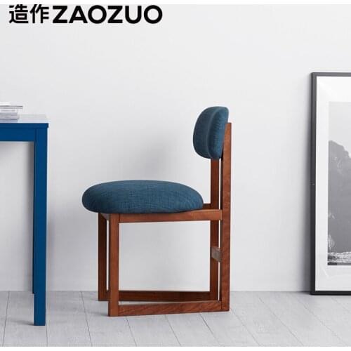 Mr Luo live broadcast of the testimonials ZAOZUO8 】 some solid wood soft chair furniture simple eat chair home office