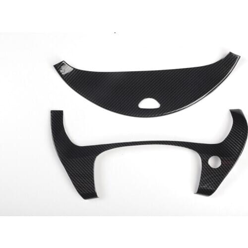 Carbon Fiber abs Car Interior Meter Dashboard AC outlet cover Frame trim Styling sticker Fit For Jagu-ar XEL 2018-2019