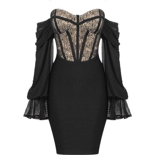 New Sexy Bandage Dress Summer Womens Dress 2021 Women Elegant Party Dresses Bodycon Midi Evening Female Clothing